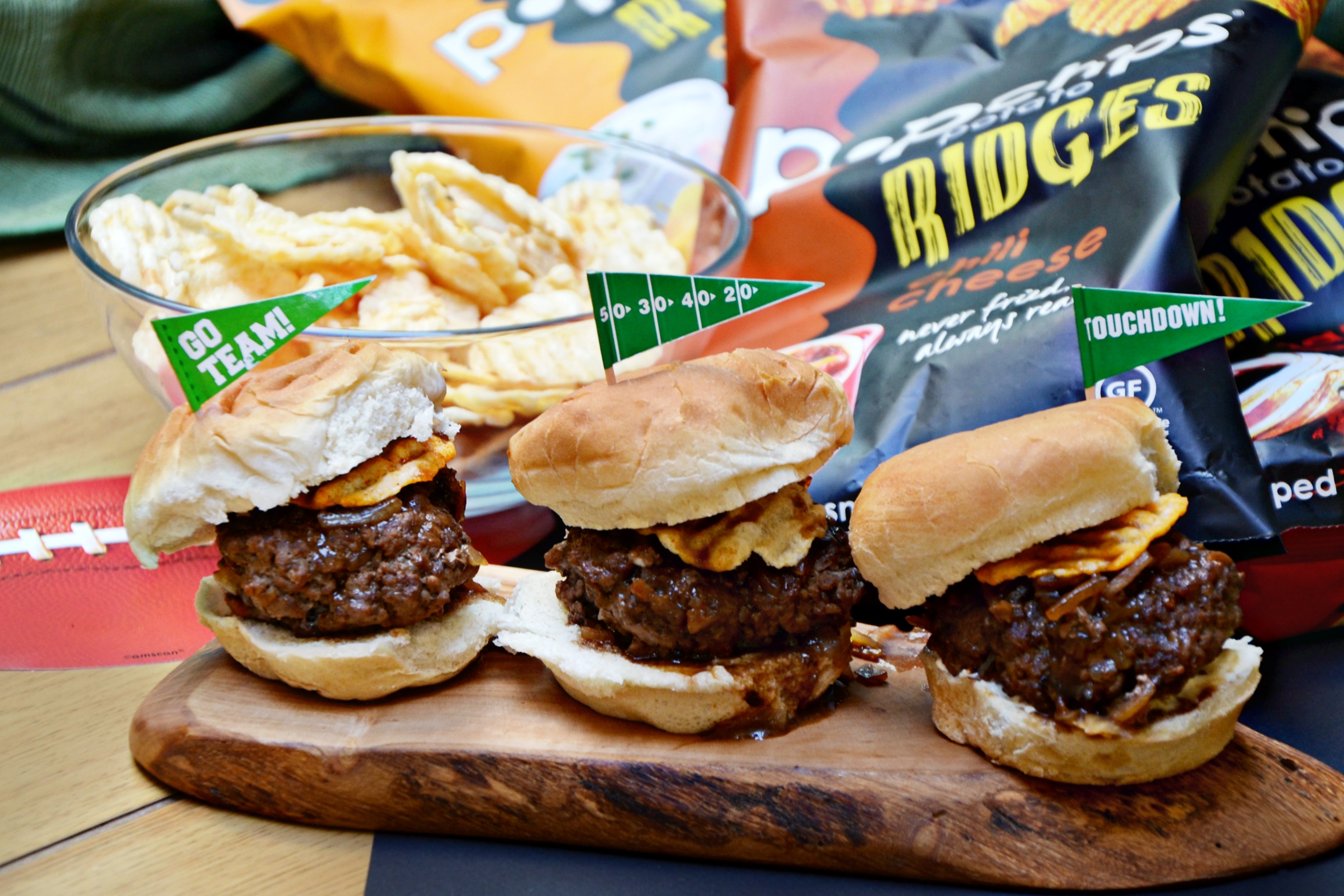 Best Big Game Sliders with popchips