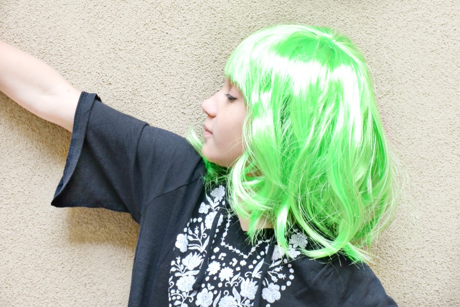 Wear Green Neon Pageboy Wig