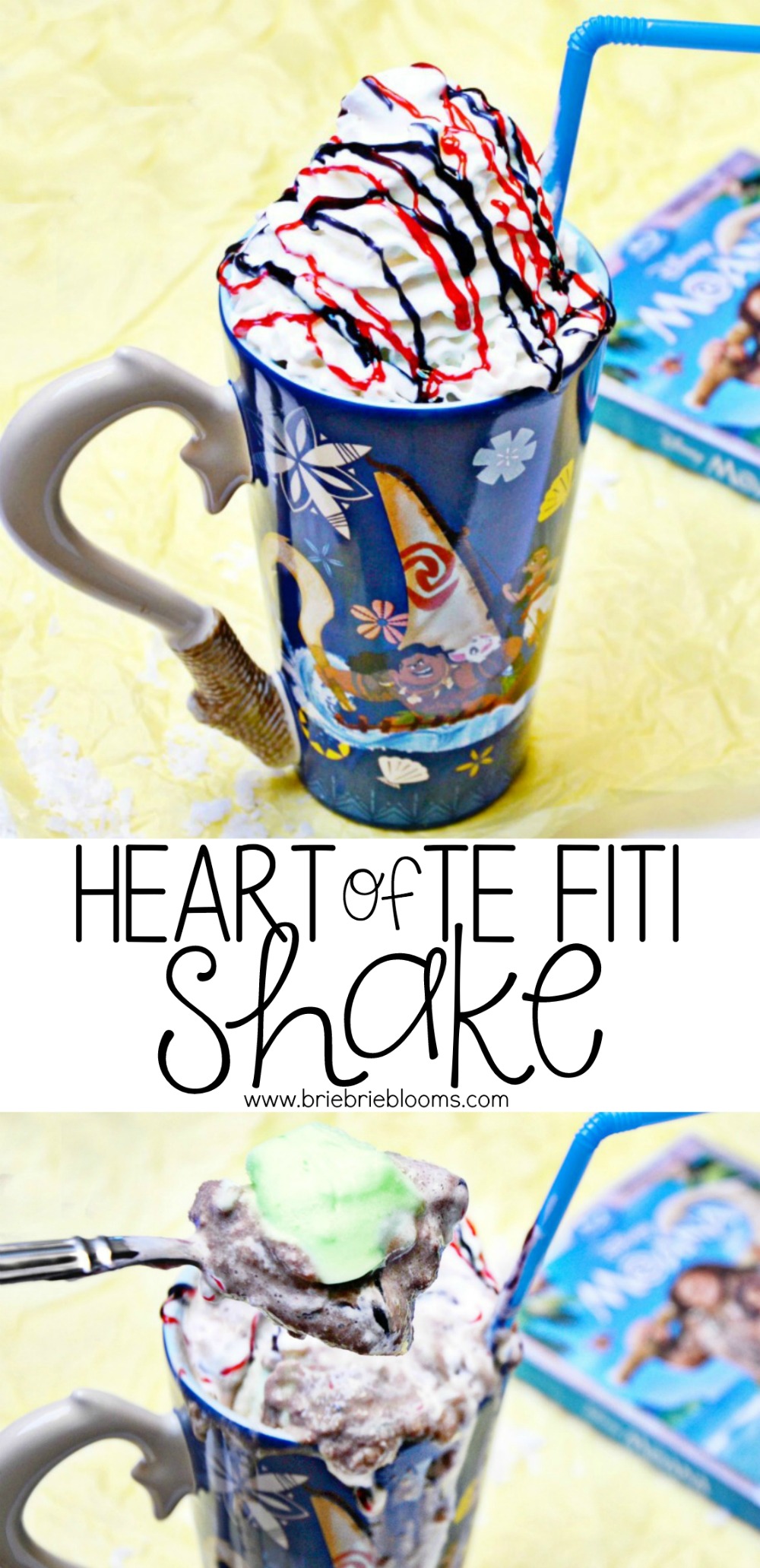 Make this easy Heart of Te Fiti Shake tot celebrate Moana's debut on the Disney on Ice stage.