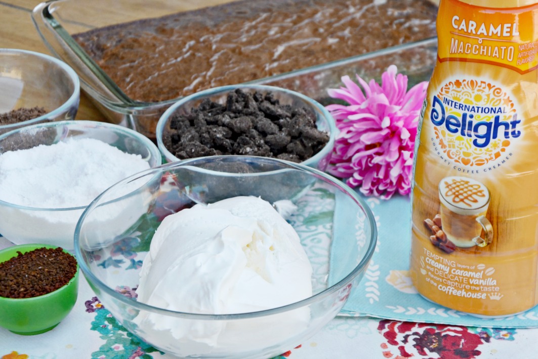 Make your mornings better with this yummy caramel macchiato brownies recipe baked with coffee and International Delight® Caramel Macchiato!