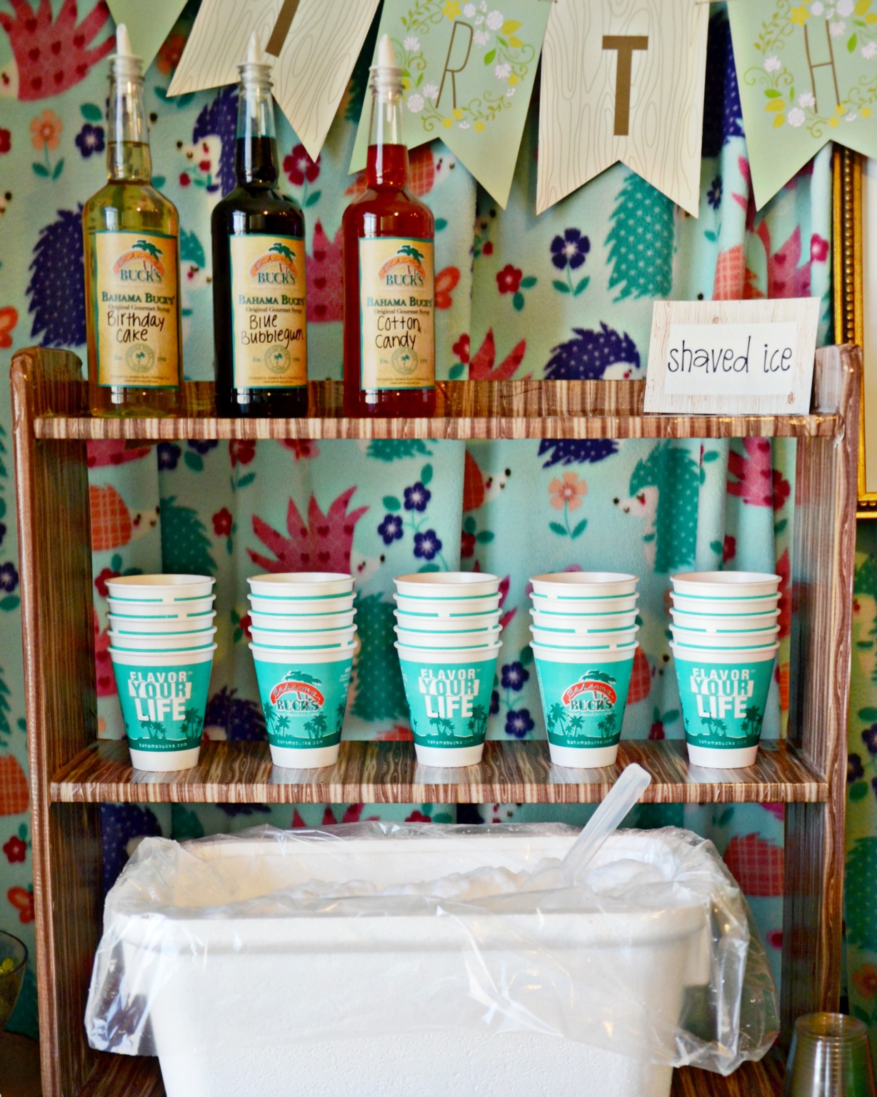 Celebrate at your next birthday party with Bahama Buck's shaved ice instead of cake!