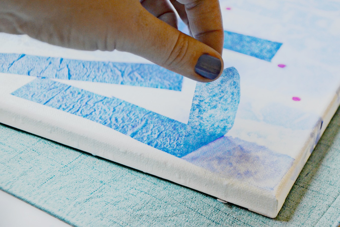 Make this easy photo inspired tissue paper transfer art with tissue paper and rubbing alcohol for a perfect handmade gift.