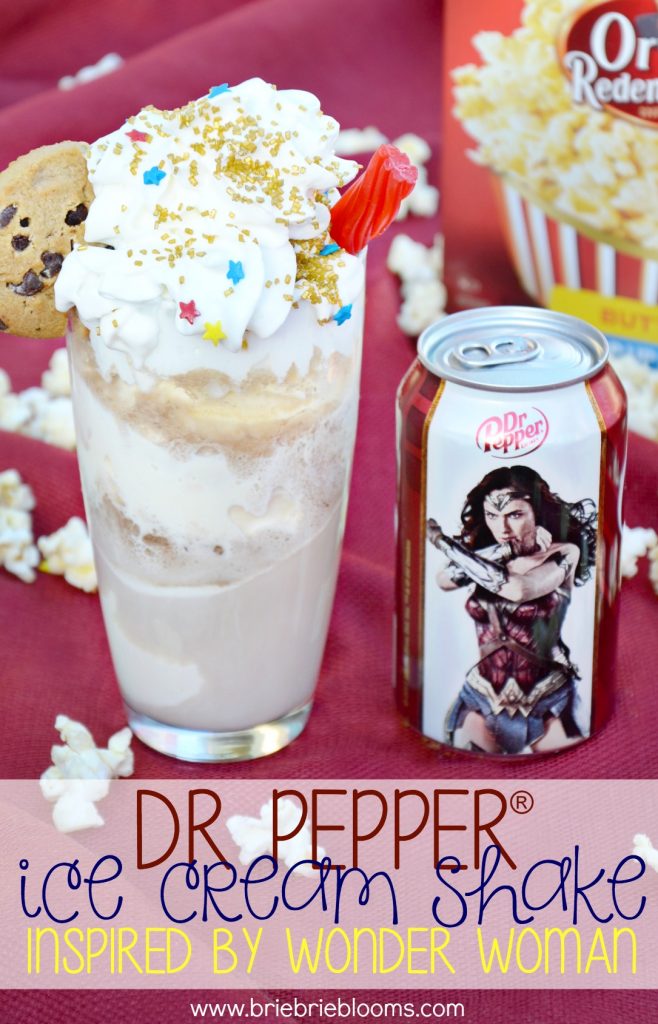 Dr Pepper® Ice Cream Shake Recipe Inspired by Wonder Woman Brie Brie