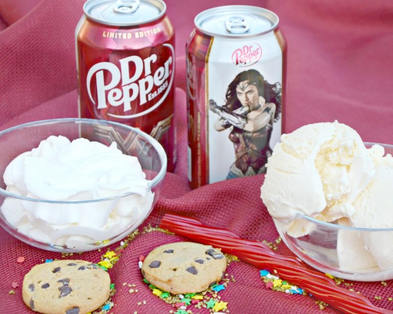Dr Pepper® Ice Cream Shake Recipe Inspired by Wonder Woman Brie Brie Blooms