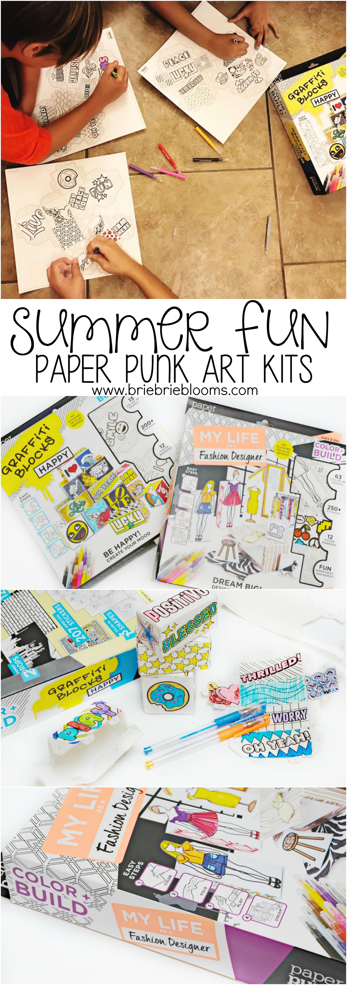 Paper Punk® art kits are my go to activity for summer fun on my busiest work from home days. My daughters love the creative hands on activities.