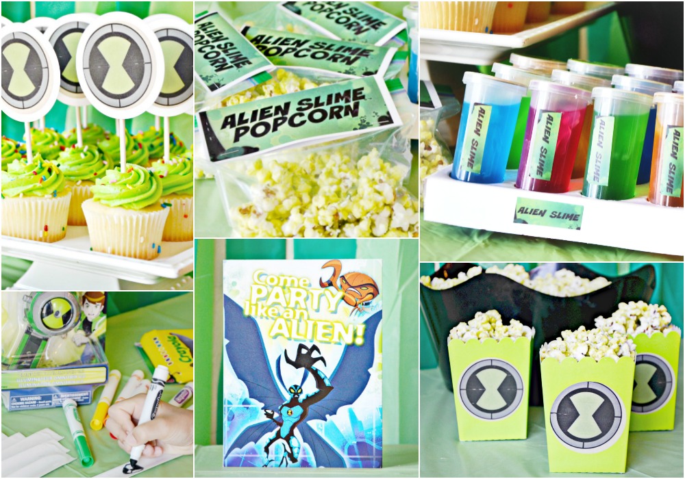 Host the ultimate BEN 10 party with inexpensive party ideas for your BEN 10 fan. Party includes activities, decorations, food and free printables!