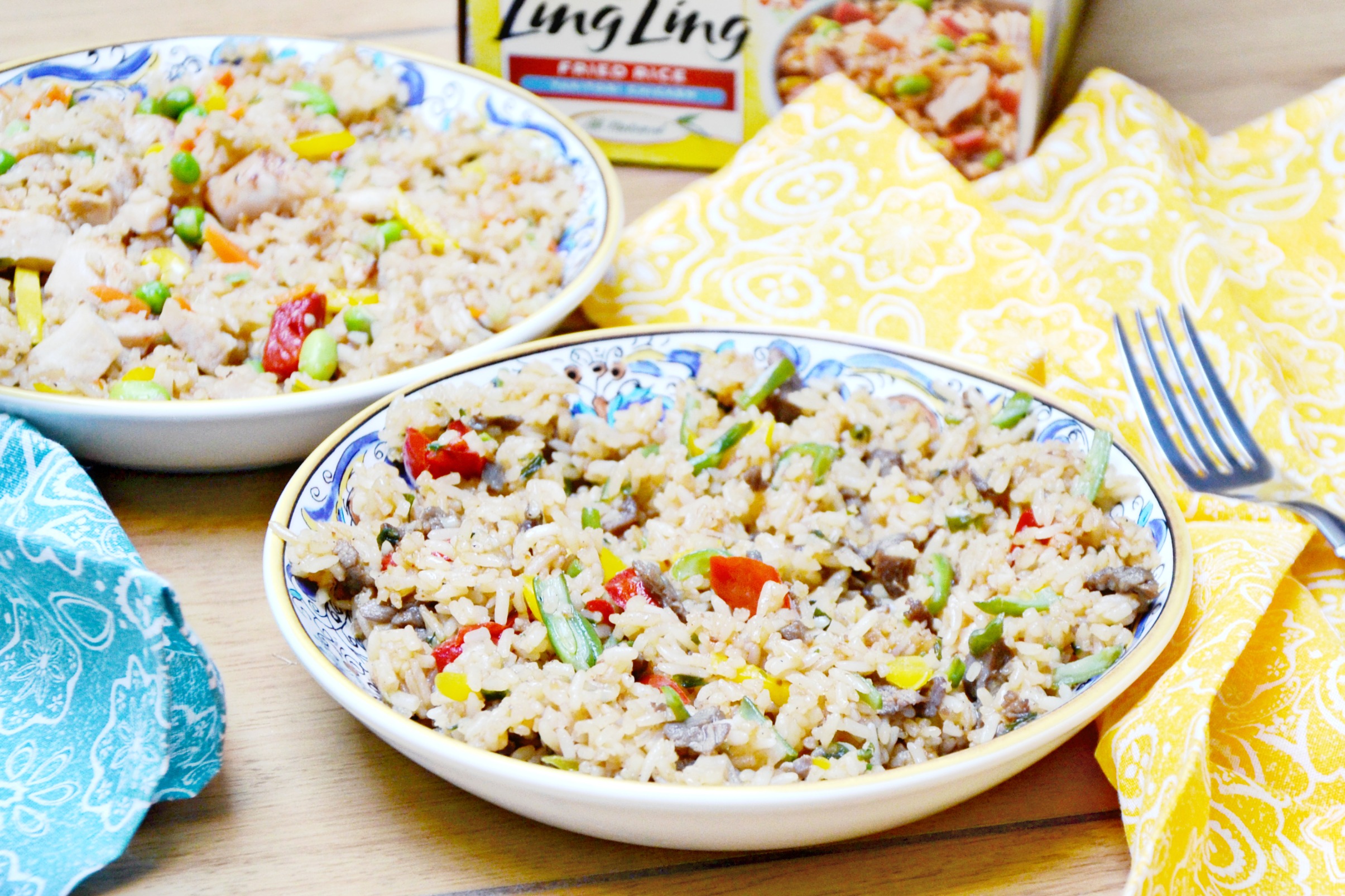 Ling Ling Fried Rice easy family meals are perfect for the busiest summer days with restaurant quality meals prepared quickly at home.