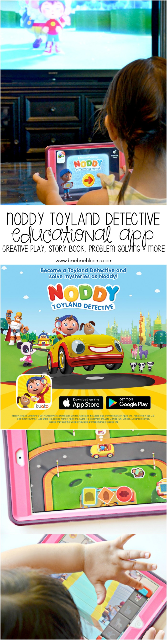 The Noddy Toyland Detective app is educational and provides a great resource for creative play, problem solving and so much more for children under five.