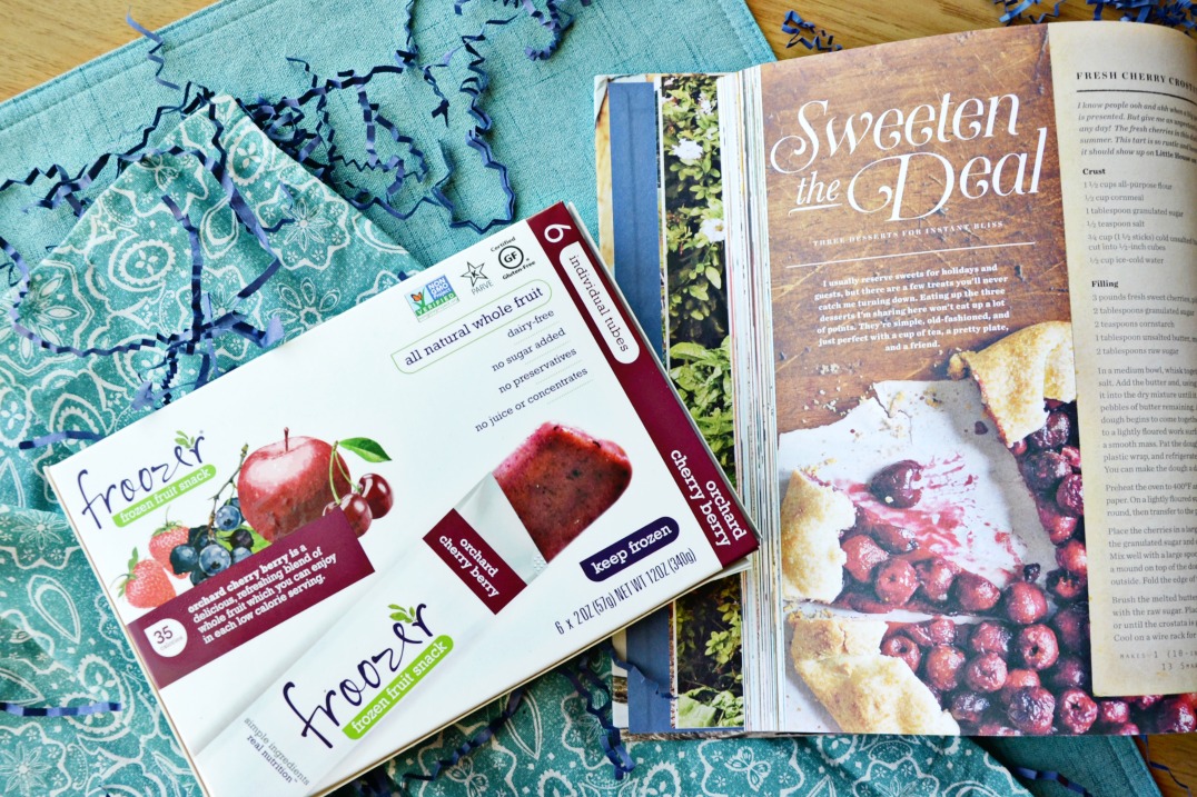 Outdoor entertaining doesn't have to be complicated with these easy grilling and other food ideas. Oprah's cookbook has beautiful dessert ideas and Froozer fruit snacks are an easy grab and go dessert option.