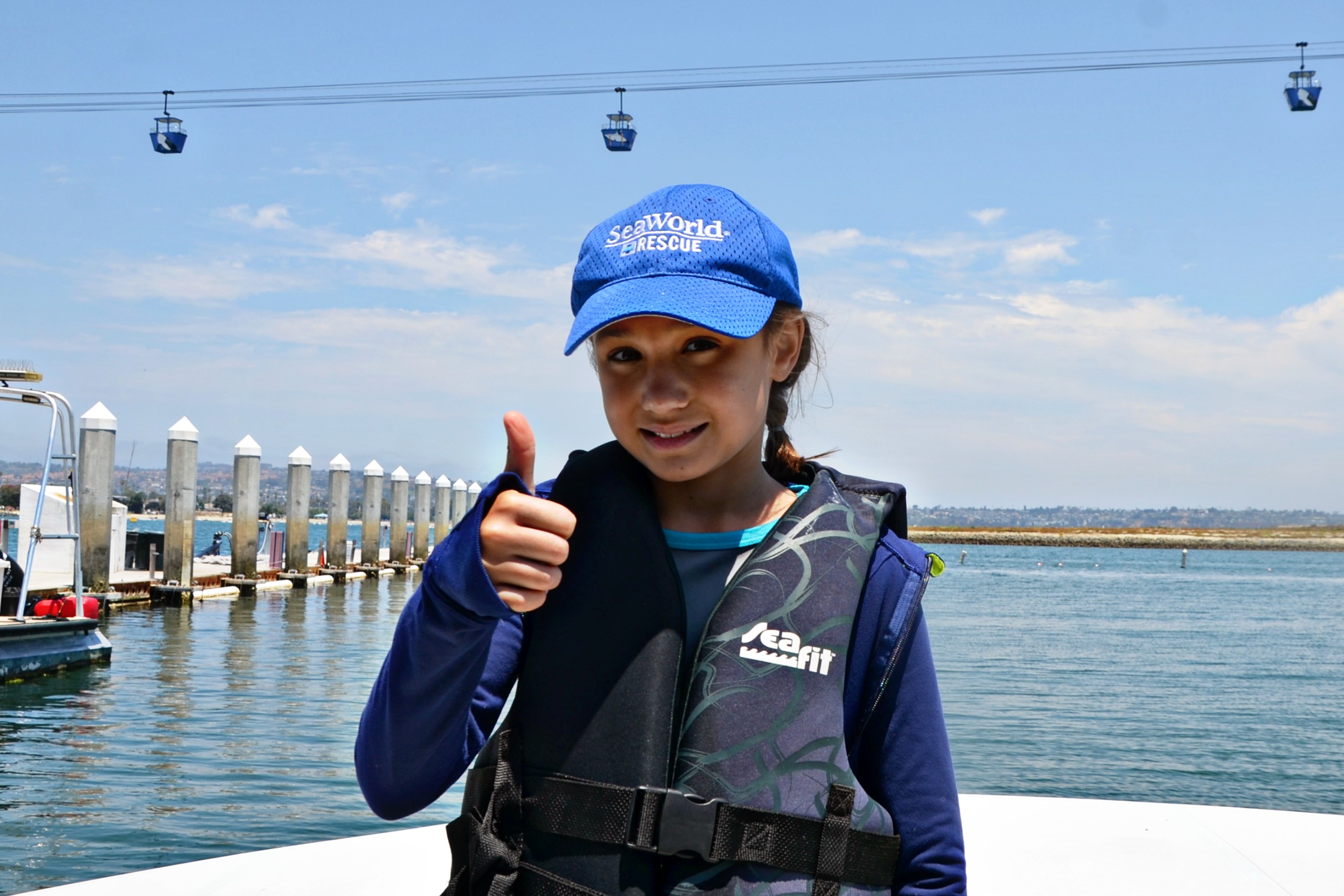 As the SeaWorld guest kid blogger, my daughter has had great learning opportunities. Our boat return experience on a SeaWorld animal return with sea lions and elephant seals was remarkable.