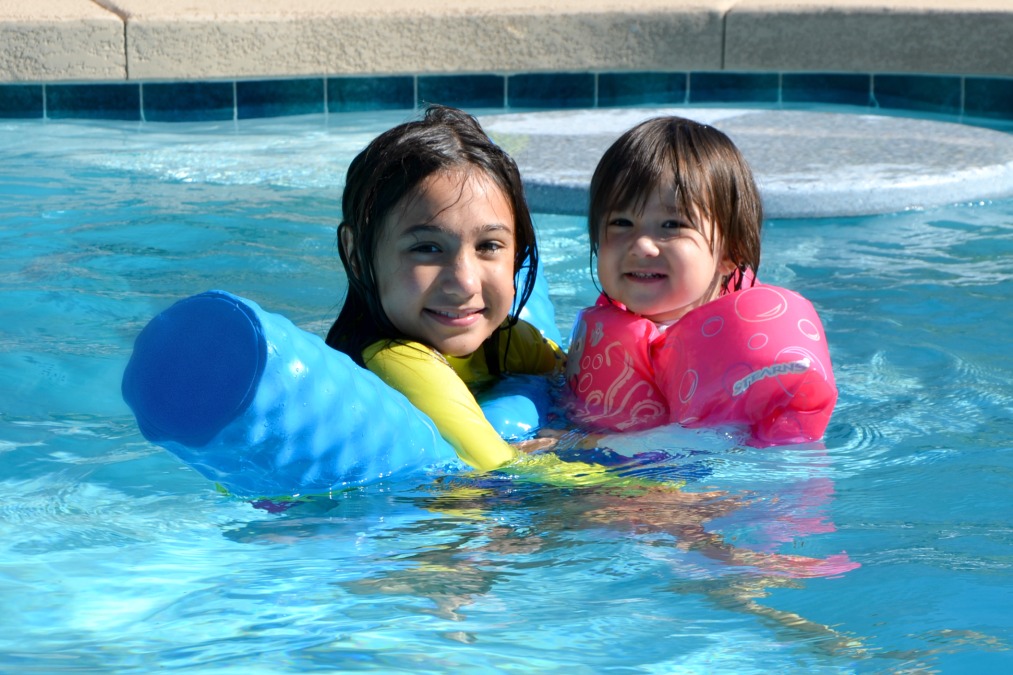 Saltwater pool summer essentials keep us cool in the summer. We love our saltwater pool and keep the summer fun going strong with Hyland's Earache Drops. 