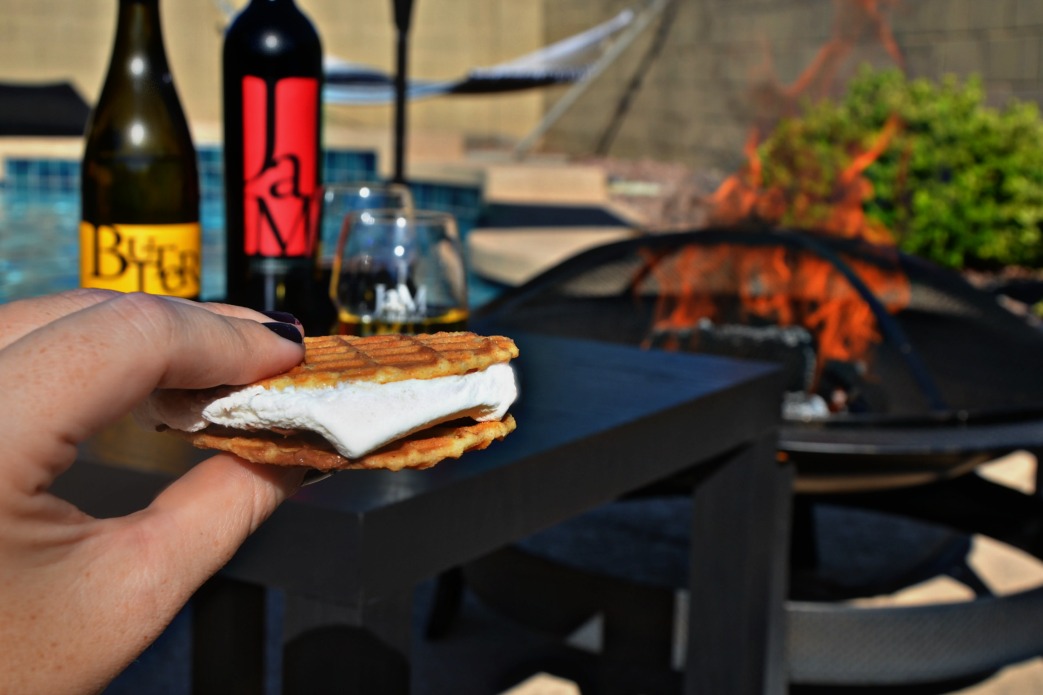 My evening wine and s'mores tips will have you smiling your mom sorrows away for that much needed rest and relaxation.