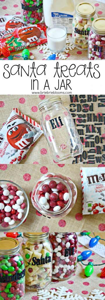 Santa Treats in a Jar | Easy Holiday Craft - Brie Brie Blooms