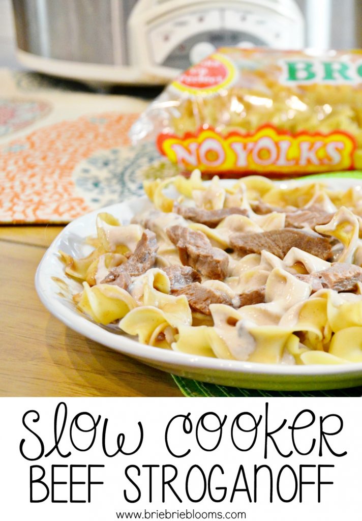 The easy Slow Cooker Beef Stroganoff recipe is great for dinner or
