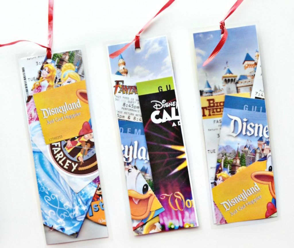 Give your favorite traveler a holiday gift to remember an adventure by using scanned souvenirs to make a traveler's bookmark.