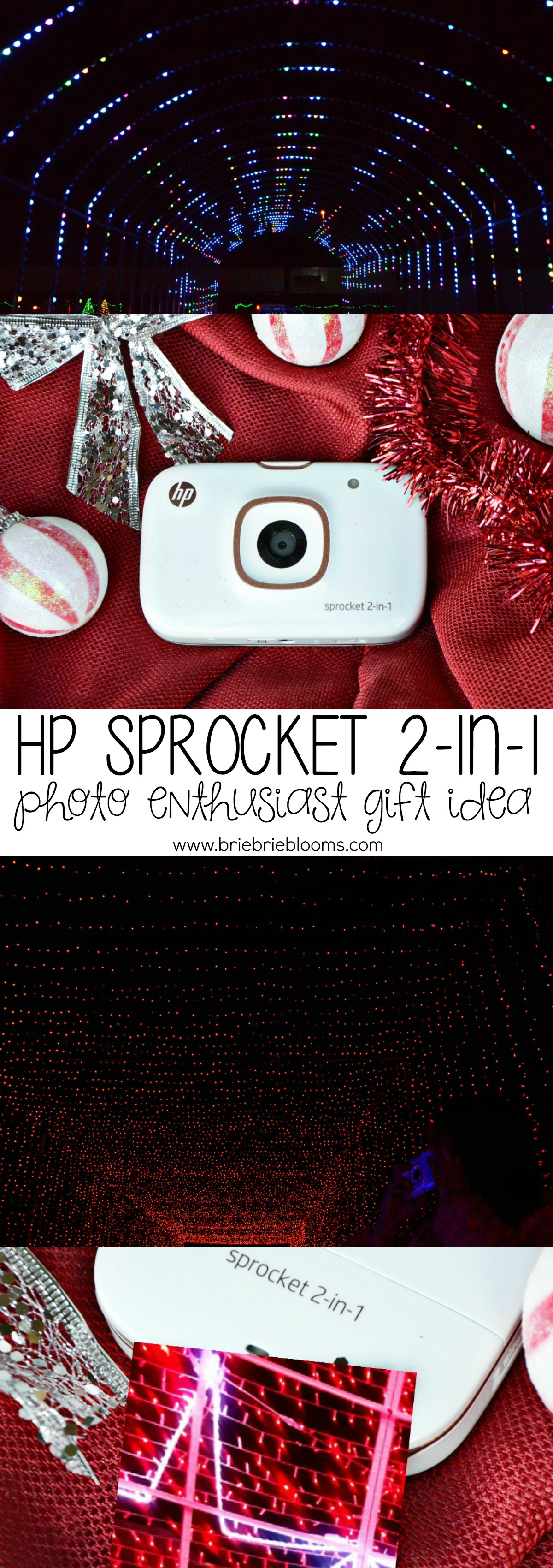 The HP Sprocket 2-in-1 is a pocket size printer with built in 5 MP camera the perfect photo enthusiast gift idea for family and friends.