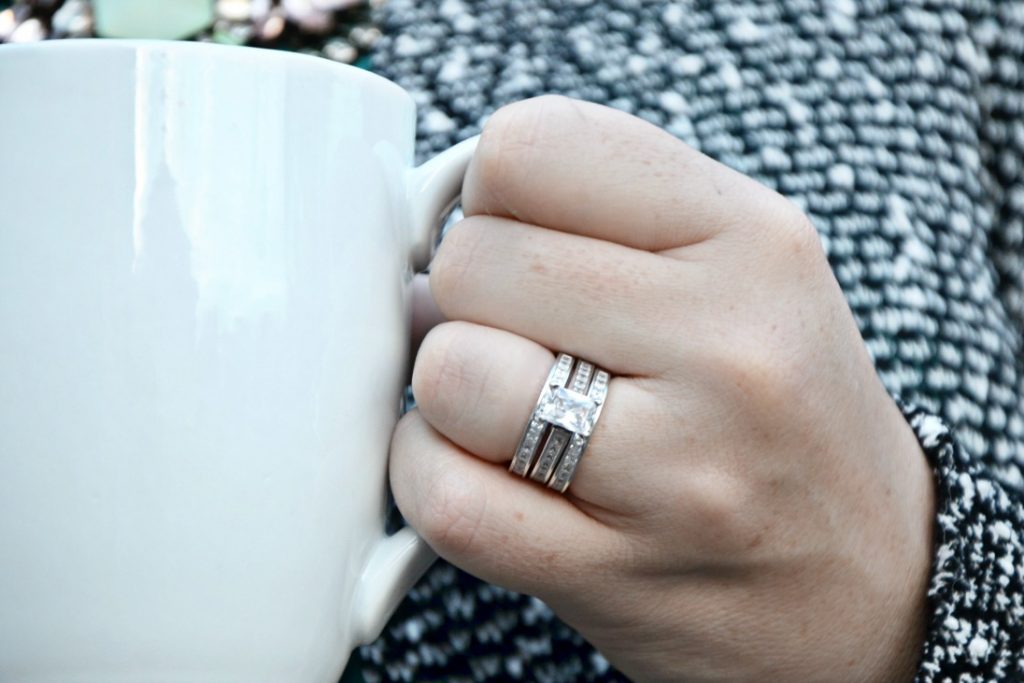 Shop Jeulia for wedding jewelry made with environmentally conscious materials at affordable prices like my princess cut lab created white sapphire.
