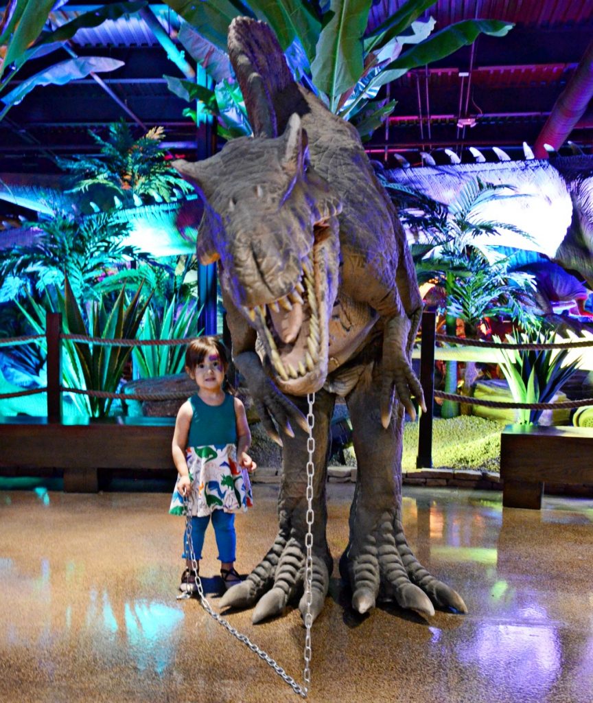 The new Arizona dinosaur park, Pangaea Land of the Dinosaurs, is a great educational experience with over 50 animatronic dinosaurs!