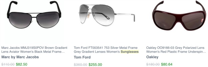 Retirement Gift Ideas for Women include luxury sunglasses at low prices from My Gift Stop.