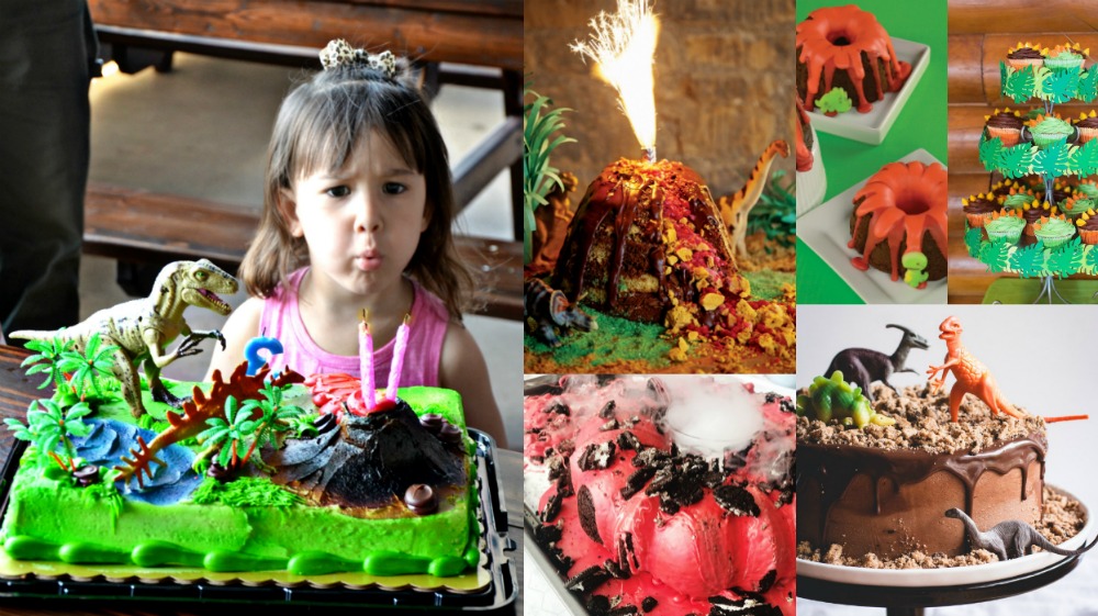 Plan the ultimate dinosaur party with these dinosaur party cake ideas!