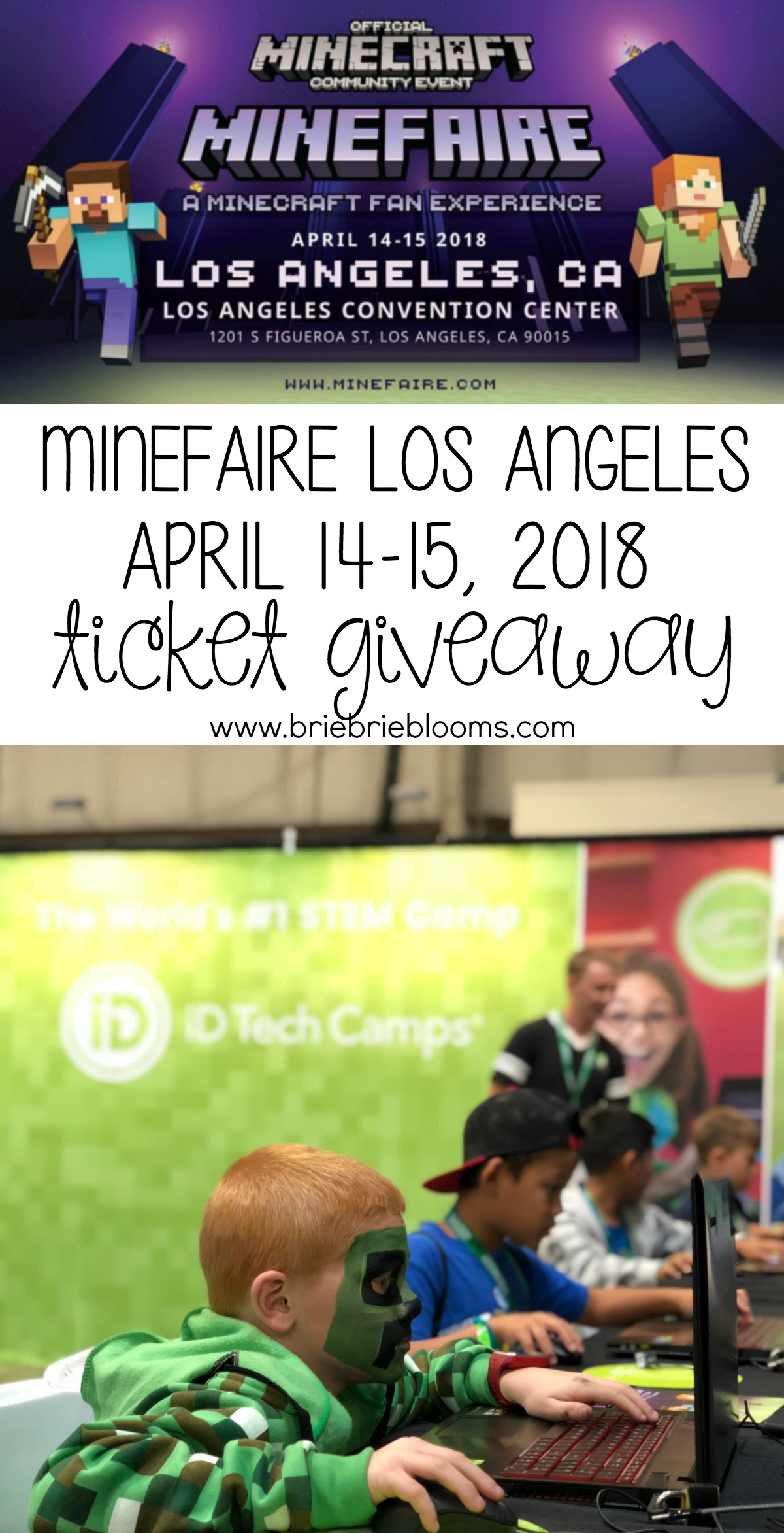 Enter to win four Minefaire Los Angeles tickets to attend the ultimate Minecraft fan experience April 15-15, 2018!