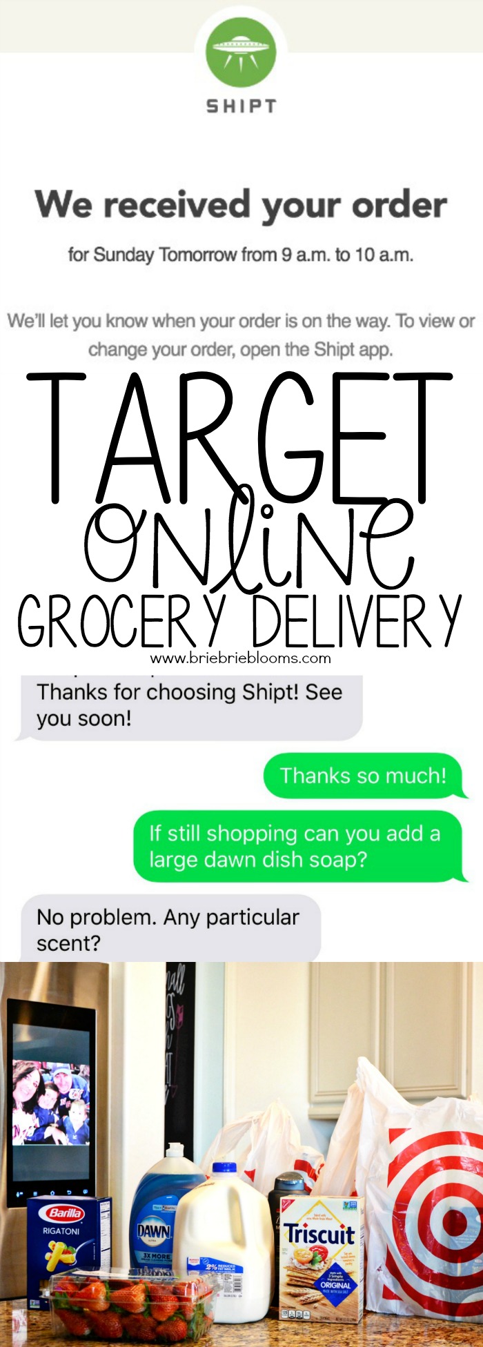 Easily schedule grocery delivery with Shipt for free with your annual membership!