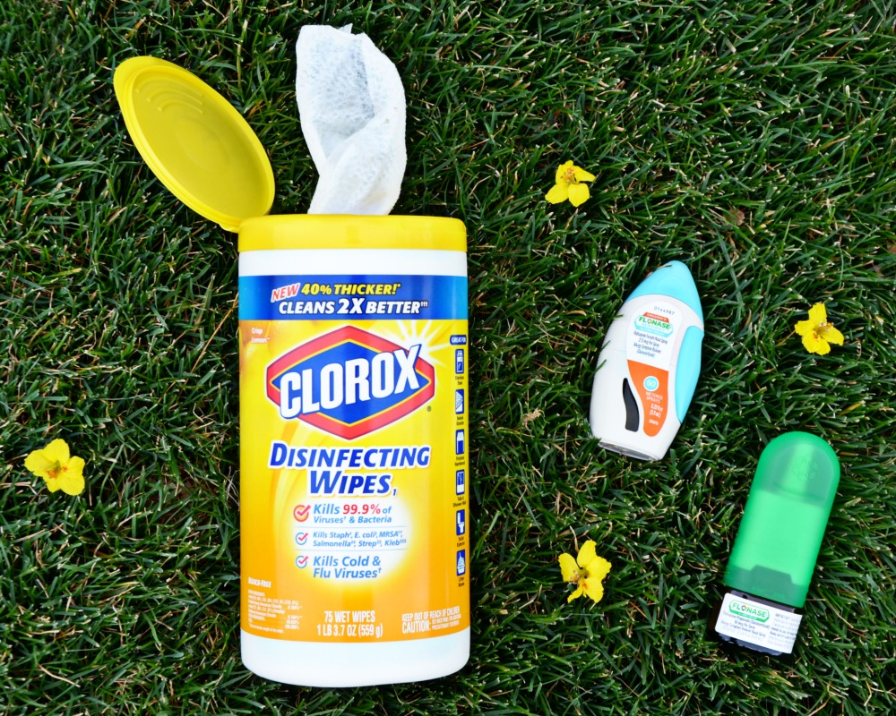 Enjoying spring in Arizona also means we are taking care of allergies and wiping away the germs.