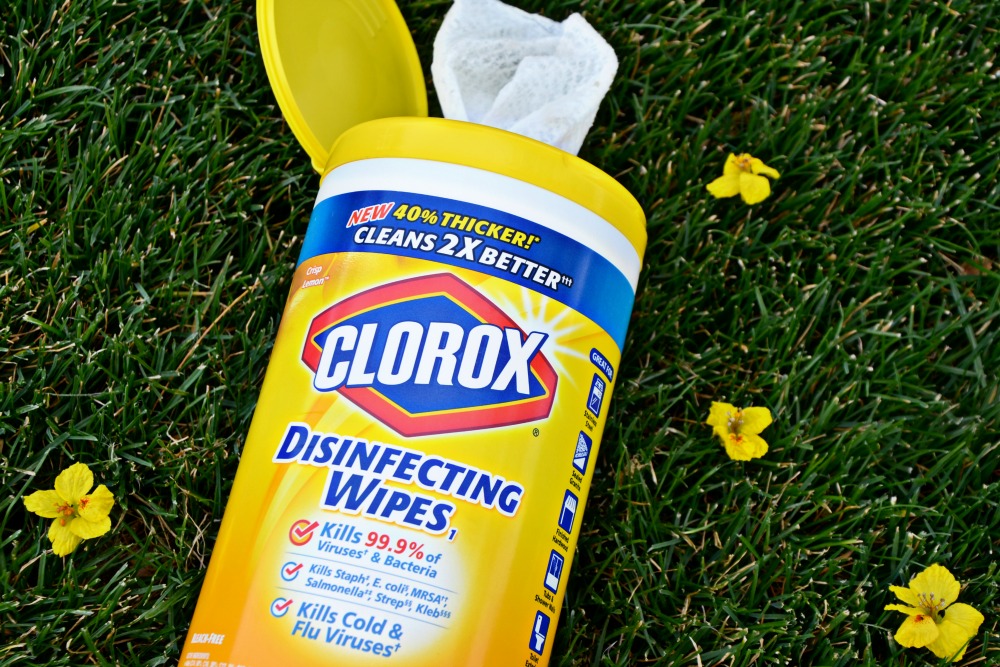 Disinfectant wipes are part of my everyday to enjoy spring in Arizona.