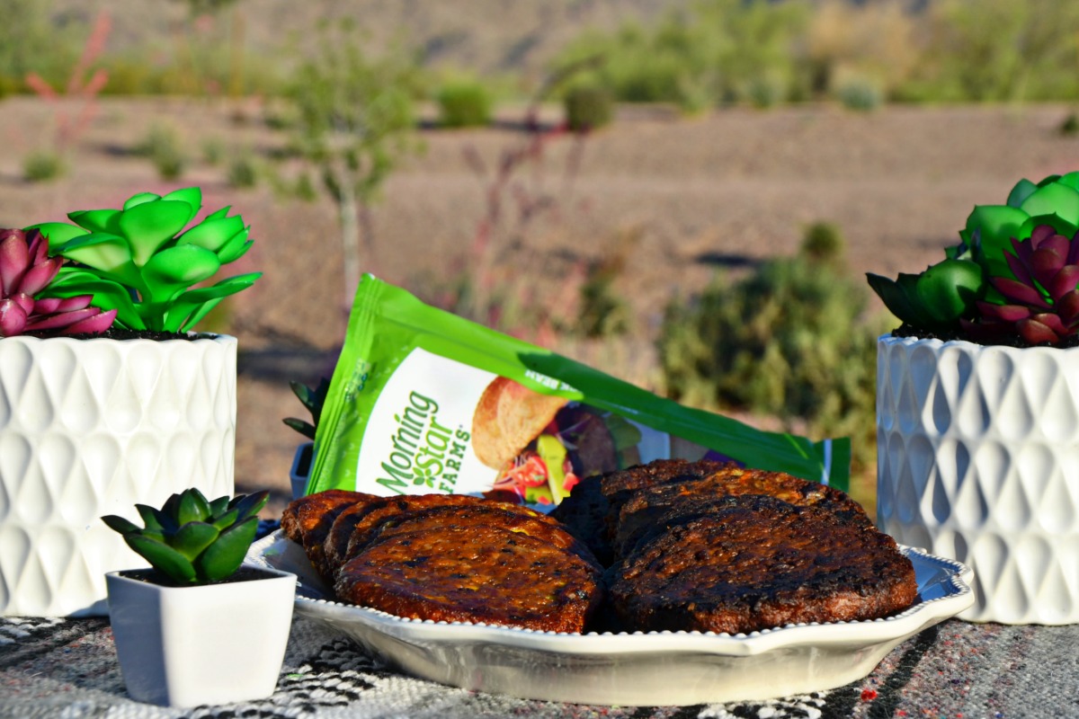 Serve MorningStar Farms® Veggie Lovers Burgers at your Dinner in the Desert Burger Bar Party.