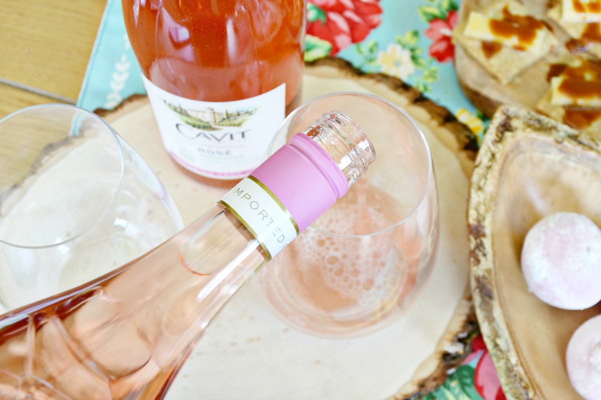 Rosé is always a good idea. Add it to your summer girls night in easy entertaining menu!