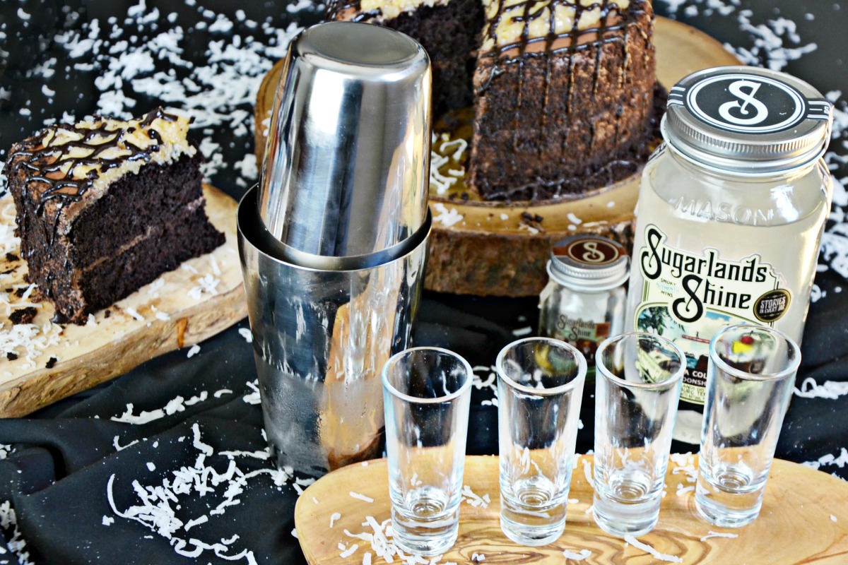 Simple bar tools are all you need to make this yummy german chocolate shooters drink for friends after dinner.