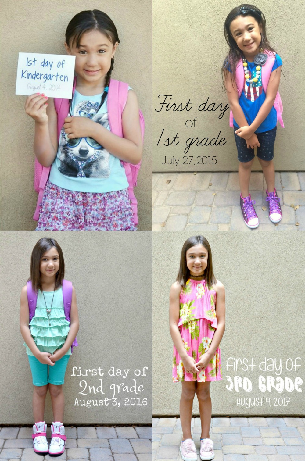 Take those first day back to school photos to look at later!