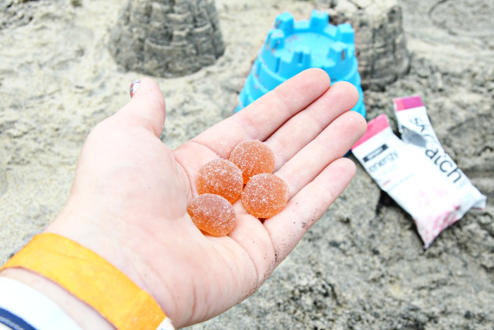 Get outside and play with these family beach day essentials including Skratch snacks.