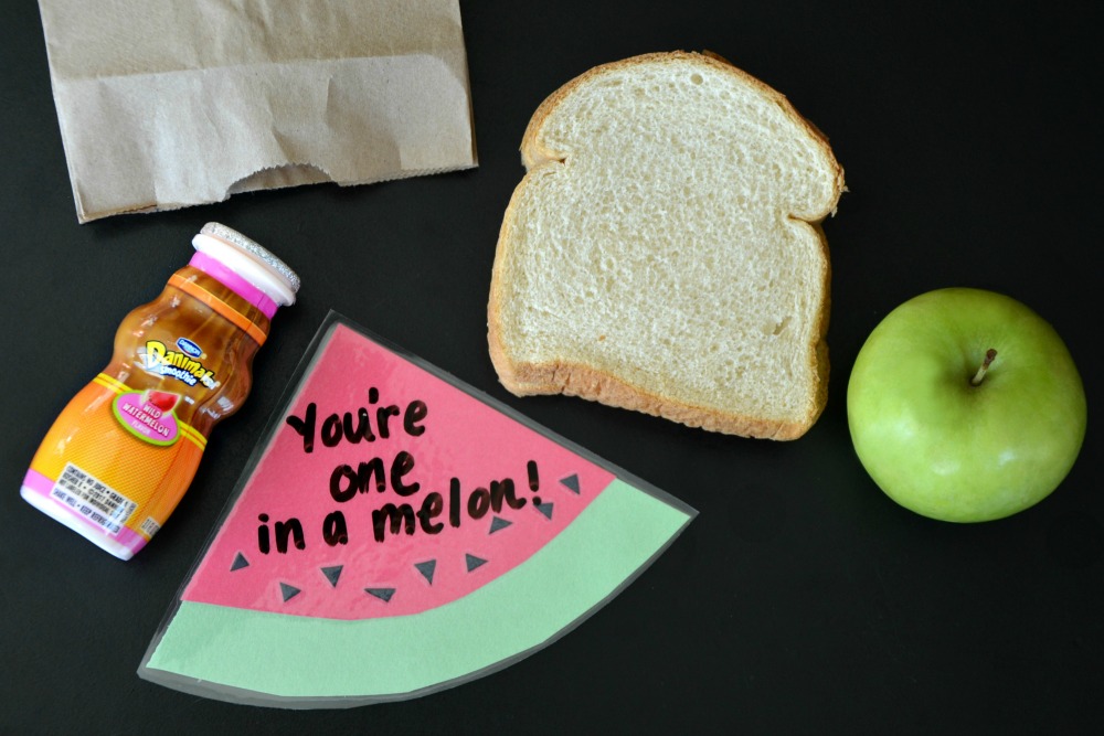 "You're one in a melon!" Pack a fun lunch with reusable lunch box notes.