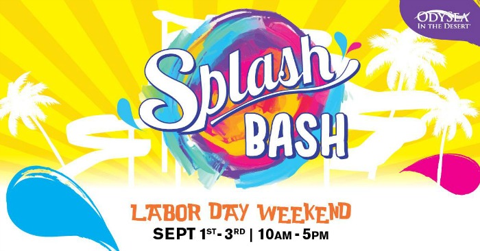 Enter to win the Odysea Aquarium ticket giveaway! Add to your day with the Splash Bash in the Odysea courtyard.