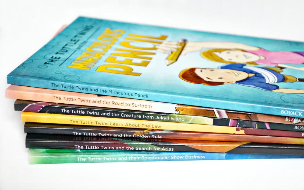 The Tuttle Twins book series are great for young readers and help teach about liberty and freedom.