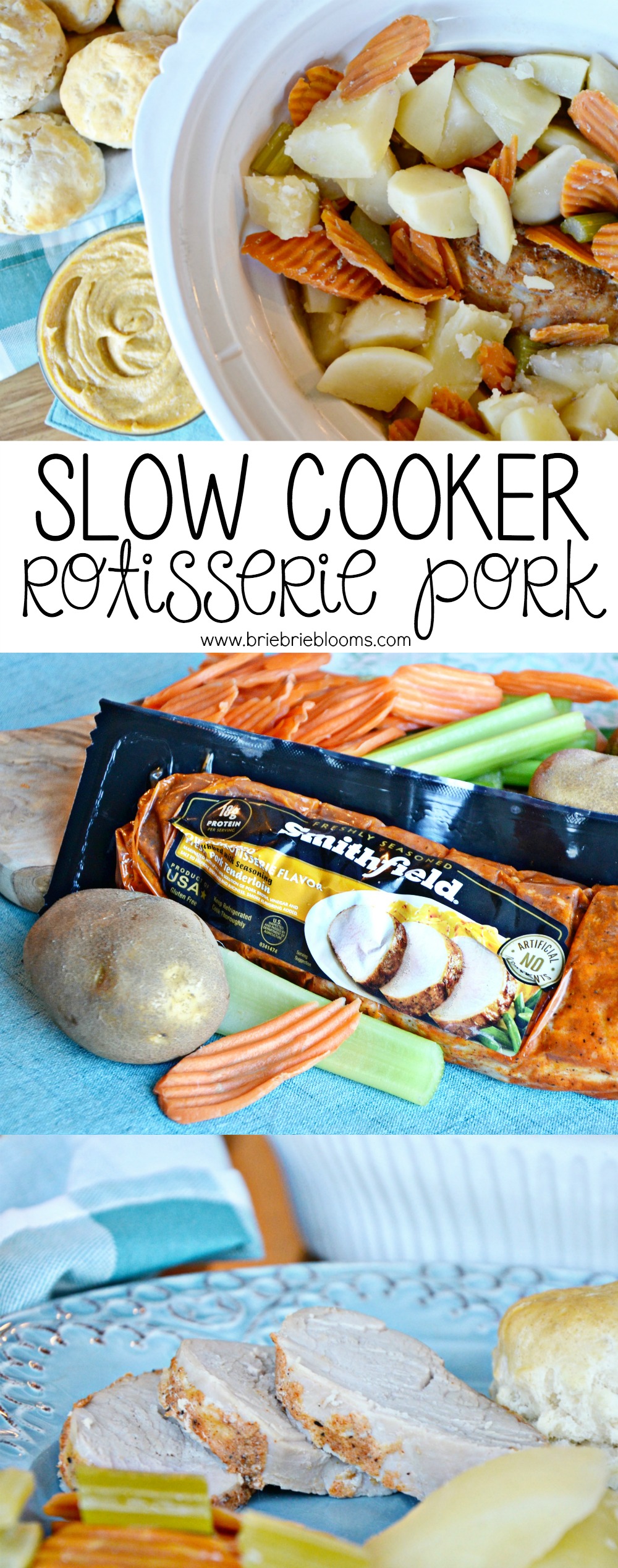 Make this easy slow cooker rotisserie pork on your busiest days so your family can enjoy a meal together.