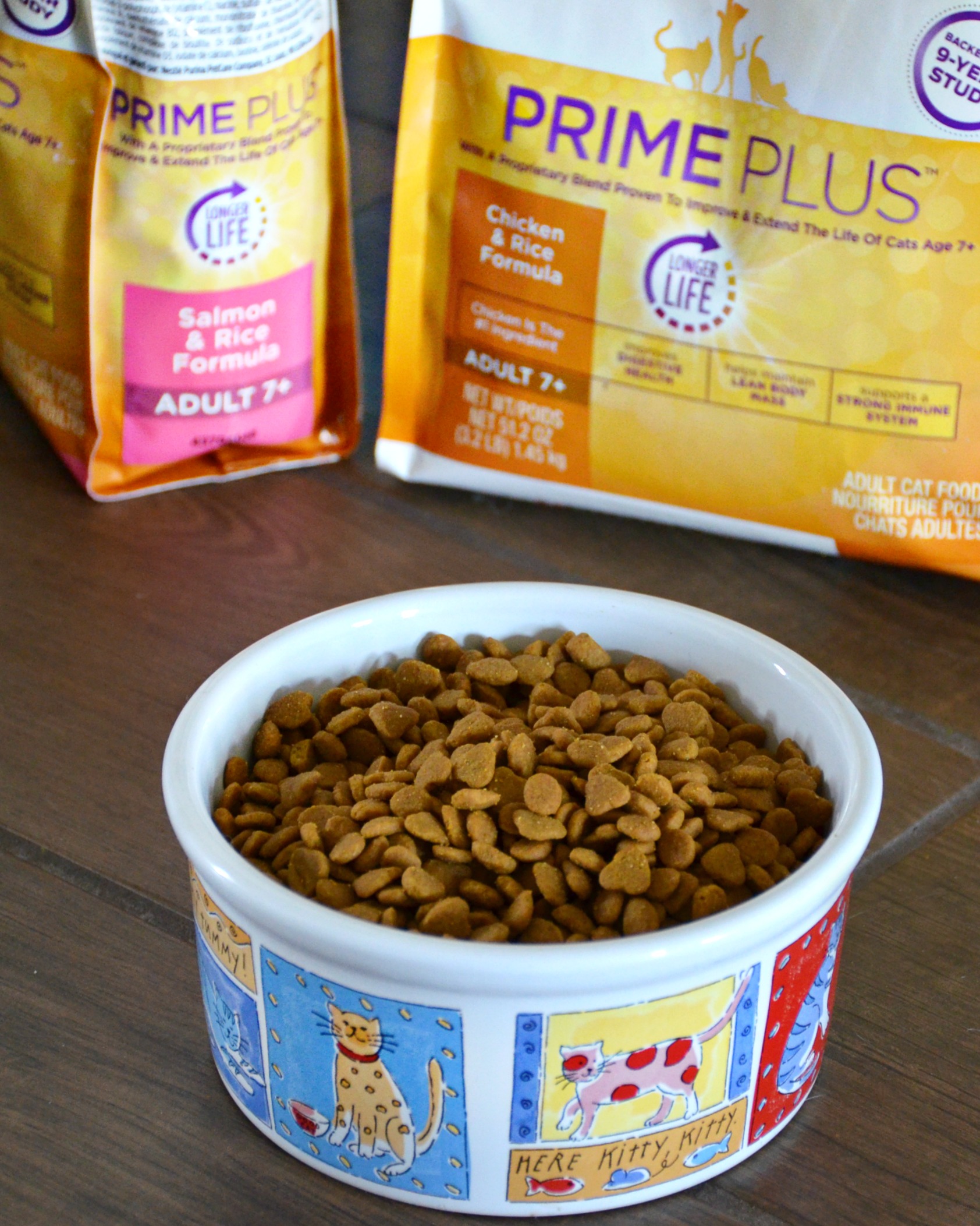 Purina® Pro Plan® PRIME PLUS™ is a great option for cats over seven years old.