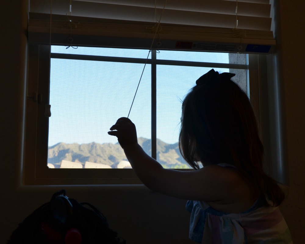 Window covering cords can pose a hazard for strangulation to infants and young children.