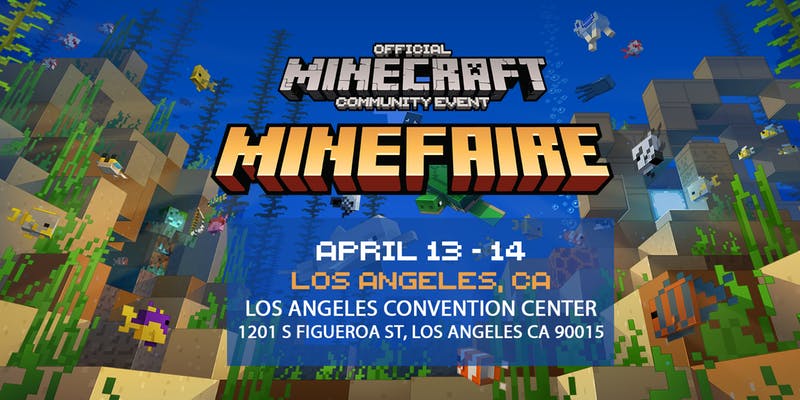 Enter to win four MINEFAIRE Los Angeles tickets to attend the official MINECRAFT community event at the Los Angeles Convention Center April 13-14, 2019.