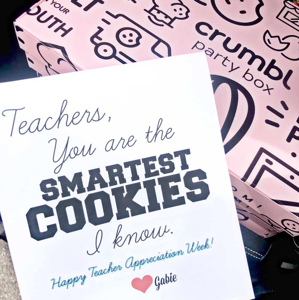 Crumbl Cookies Teacher Appreciation Gift Idea Brie Brie