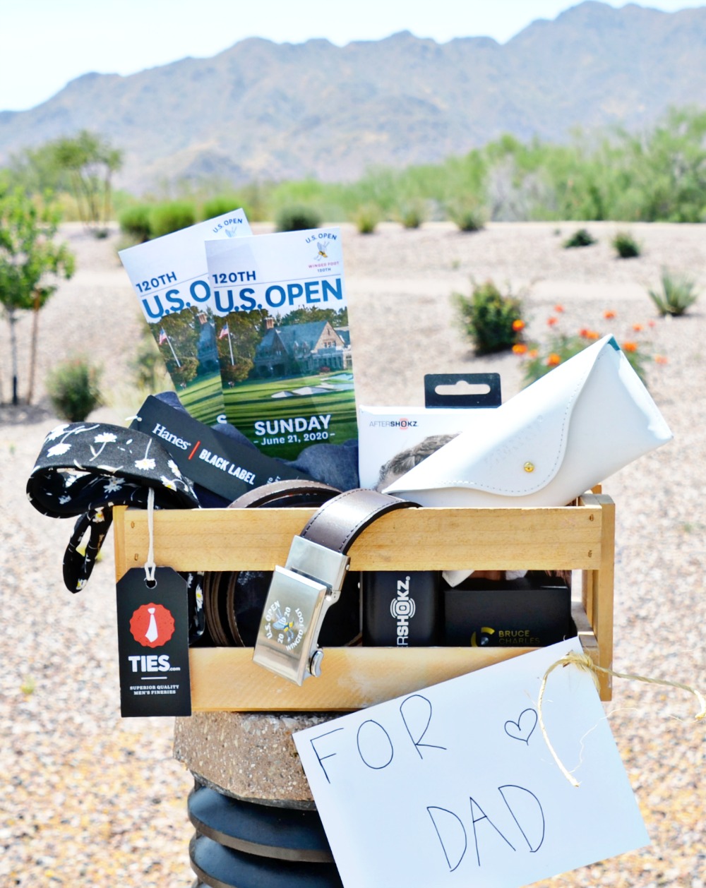 This gift crate has excellent Father's Day gift ideas for the active dad.