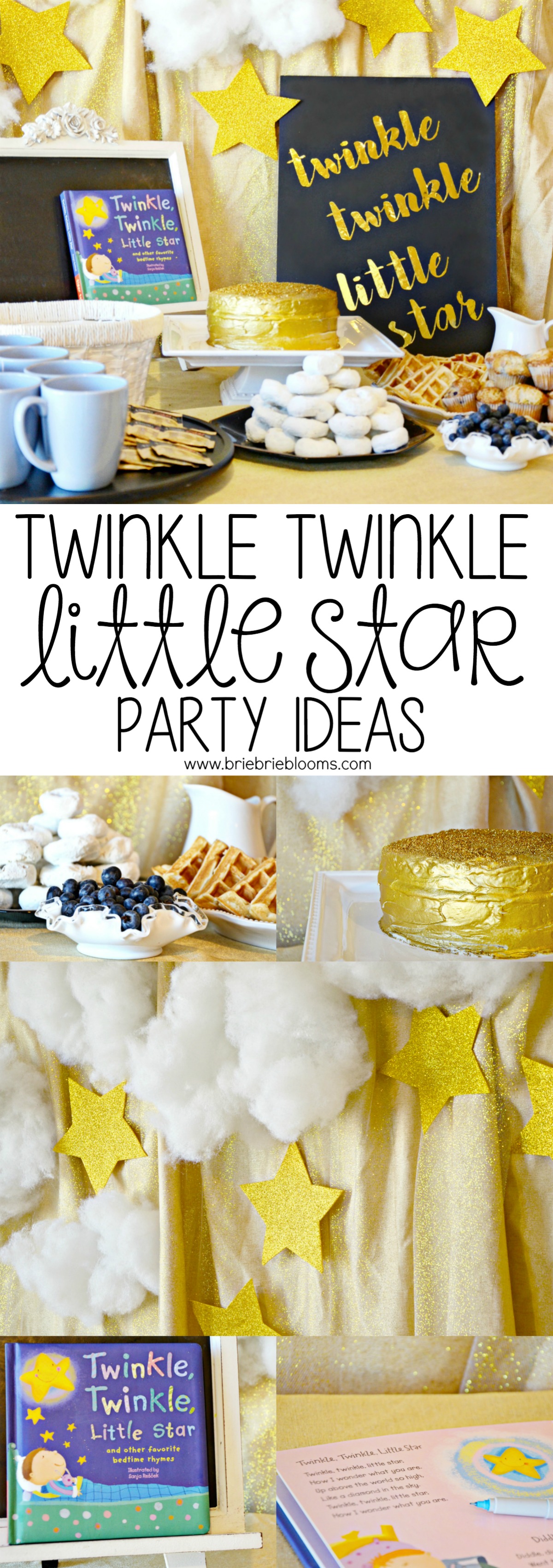 These twinkle twinkle little star party ideas are great for baby showers and first birthdays!