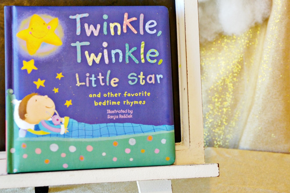 A Twinkle Twinkle Little Star book doubles as a guestbook and creates a nice memory to save for later.