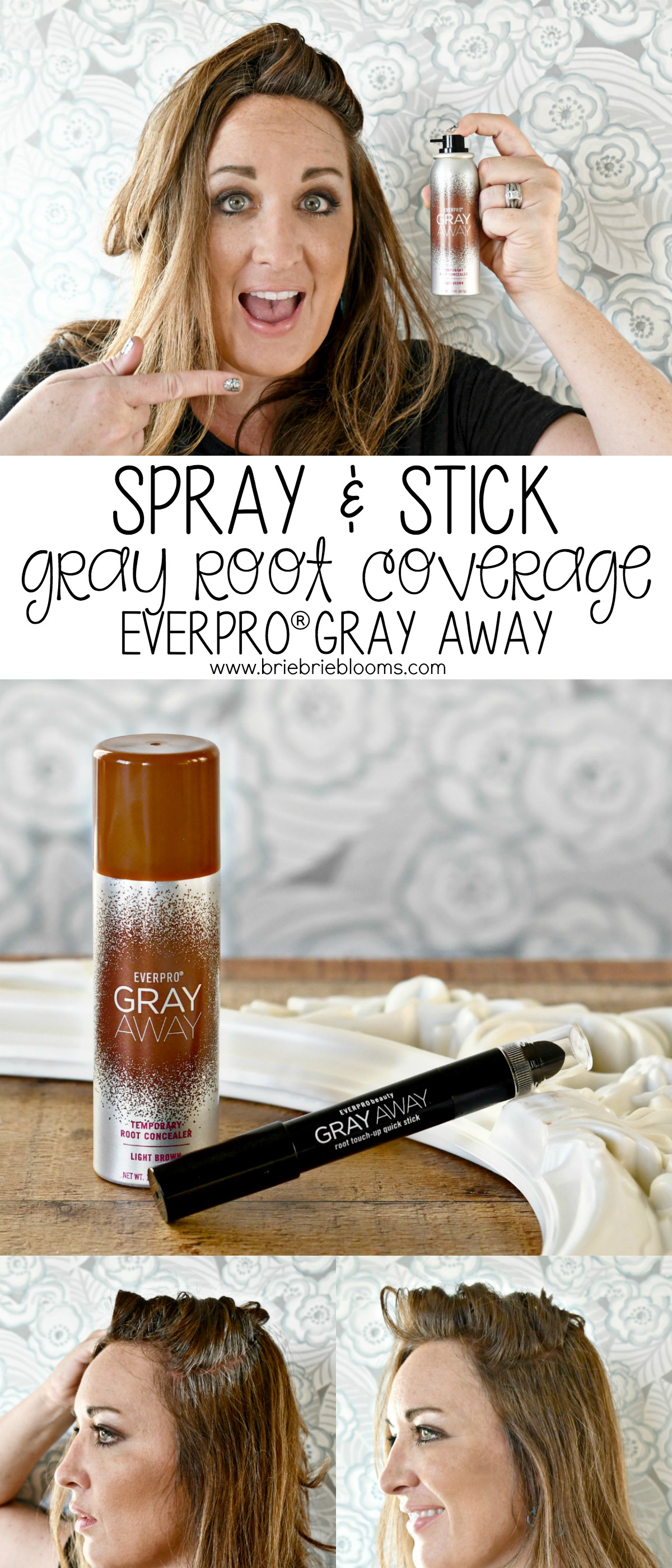 See how easy it is to use Gray Root Coverage sprays and sticks for temporary gray cover.