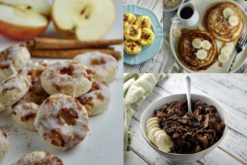 The Always Eat After 7PM book is full of recipes like these tasty breakfasts.