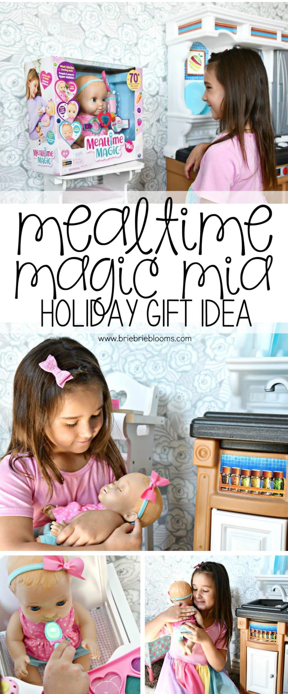 Mealtime Magic Mia is the most expressive baby doll with lifelike movements and sounds, great for pretend play! Now available at Target and Walmart for the perfect holiday gift.